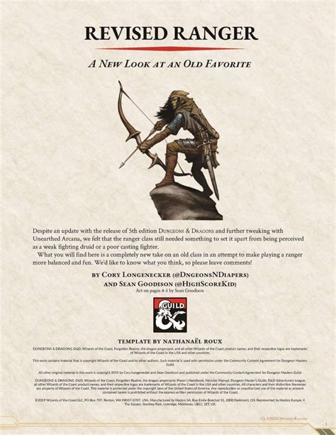 revised ranger 5e